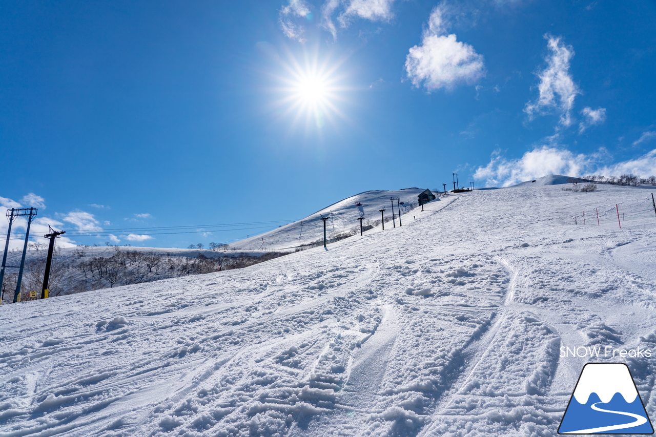 ニセコ東急グラン・ヒラフ｜春スキー＆スノーボードシーズンも終盤ですが、まだまだダイナミックなロング滑走可能です(^^)v